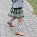 Calcetines largos niña con lazo 8