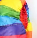 Chaleco acolchado arcoiris para niñas 3