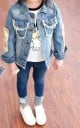 Denimjacka för tjejer 3