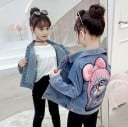 Chaqueta vaquera de niña con gato 2