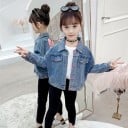 Chaqueta vaquera de niña con gato 3