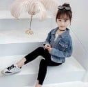 Chaqueta vaquera de niña con gato 5