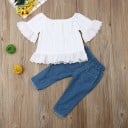 Blusa y jeans niña L1245 3