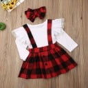 Blusa y falda de niña C1107 4