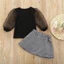 Blusa y falda de niña L1191 4