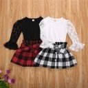 Blusa y falda niña L1210 4