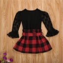 Blusa y falda niña L1210 6