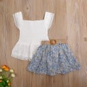 Blusa e saia para menina L1424 2