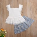 Blusa e saia para menina L1424 3