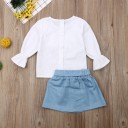 Blusa y falda de niña L1441 2