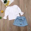 Blusa y falda de niña L1441 3