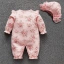 Mono de bebé niña con gorro T2607 3