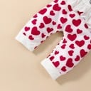 Mono de bebé niña con corazones T2720 4