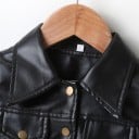 Chaqueta de cuero para niña L1891 4