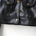 Chaqueta de cuero para niña L1891 6
