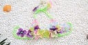 Bikini de niña con estampado floral J1891 12