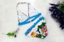 Bikini niña floral con cinturón de lazo J1268 7