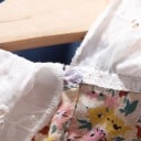 Blommig flickblus L1769 4
