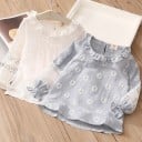 Blommig flickblus L1773 3