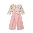 Camiseta y pantalón de niña con estampado floral 1