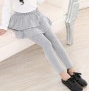 Tyttöjen leggingsit hameella J2894 2