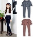 Tyttöjen leggingsit hameella J2894 23