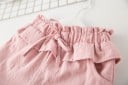 Conjunto de verão de menina - rosas - Branco 7