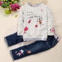 Sudadera y jeans niña L1302 1