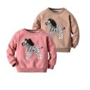Sudadera de niña con estampado de cebra 3