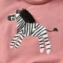 Sudadera de niña con estampado de cebra 5