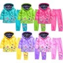 Chaqueta y pantalón impermeables para niñas 10