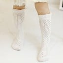 Calcetines de punto con volantes para niñas 8