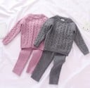 Jersey y leggings de punto para niña L1232 3