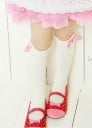 Calcetines hasta la rodilla con lazo para niñas 7