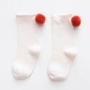 Calcetines de niña con pompón 4