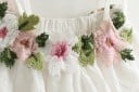 Conjunto niña - Camiseta sin mangas y pantalón corto con estampado floral - Blanco 6