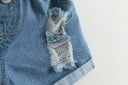 Conjunto niña - Camiseta sin mangas y pantalón corto con estampado floral - Blanco 8