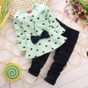 Conjunto niña - Camiseta manga larga y pantalón de chándal J1896 2