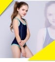 Dívčí stylové jednodílné plavky J2494 11