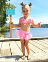 Flickors kjolbikini Rosa 4