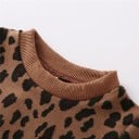 Jersey y falda de cuero para niña L1439 5