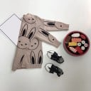 Mädchenpullover mit Hasen L599 4