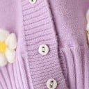 Mädchenpullover mit Blumen L659 6