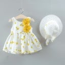 Vestido de niña con sombrero 19