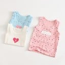 Camiseta sin mangas para niñas 3 piezas 4