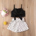 Camiseta de tirantes y pantalones cortos para niñas L1127 2