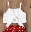 Camiseta de tirantes y pantalones cortos para niñas L1127 7