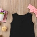 Camiseta de tirantes y pantalones cortos para niñas L1175 4