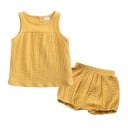 Camiseta de tirantes y pantalones cortos para niñas L1242 2