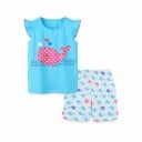 Camiseta de tirantes y pantalones cortos para niñas L1699 3